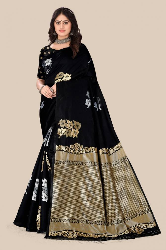Gold Leaf Wholesale Wedding Wear Banarasi Silk Sarees
